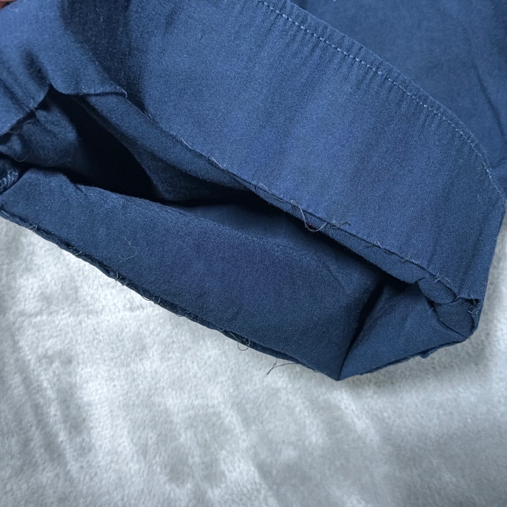 Maeve The Colette Pants Womens 32 Navy Blue Star Embroidered Wide Leg Cropped - Picture 8 of 14